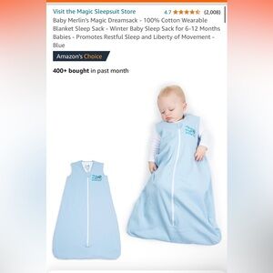 Baby Merlin's Magic Dreamsack - Sleep Sack - Winter Baby Sleep Sack for 6-12 M